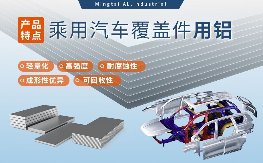乘用汽車覆蓋件用鋁5系（5052/5182）6系（6016/6111）鋁合金 輕量化、高強(qiáng)度、高成型性